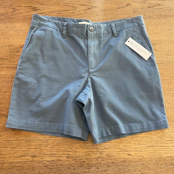 Hawker Rye Soft Blue Size 32 7" Inseam Flat Front Men's Shorts NWT 455 - Picture 1 of 2